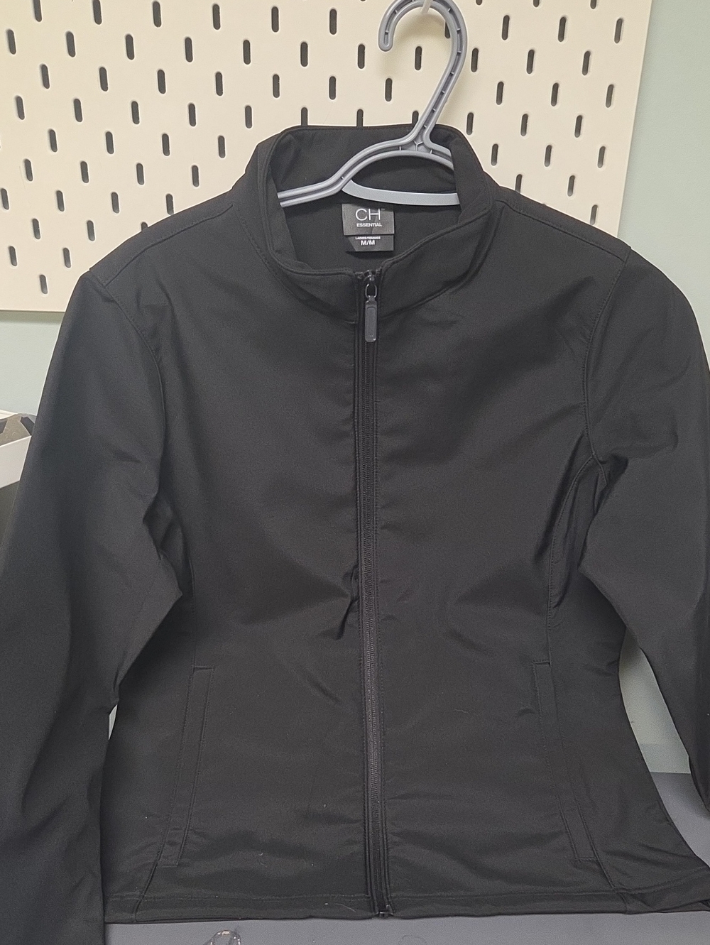 Black Women's Lightweight Zip Jacket With No Hood- CH Essentials